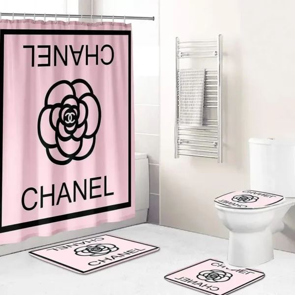 Chanel Bathroom Set Home Decor Luxury Fashion Brand Bath Mat Hypebeast