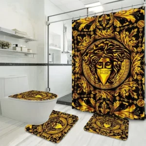 Versace Bathroom Set Luxury Fashion Brand Hypebeast Bath Mat Home Decor