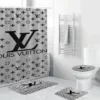 Louis Vuitton Lv Louis Vuitton Bigmonogram In Grey Bathroom Set Hypebeast Home Decor Bath Mat Luxury Fashion Brand