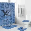 Louis Vuitton Lv Louis Vuitton Bigin Butterfly Background Bathroom Set Hypebeast Bath Mat Home Decor Luxury Fashion Brand