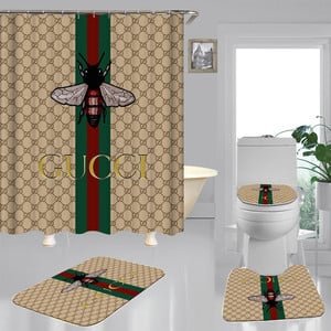 Gucci Combo Bathroom Set Hypebeast Home Decor Luxury Fashion Brand Bath Mat