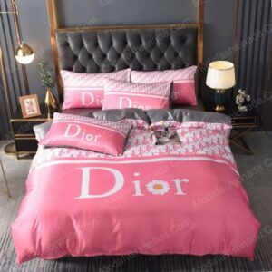 Christian Dior Logo Brand Bedding Set Home Decor Bedroom Luxury Bedspread