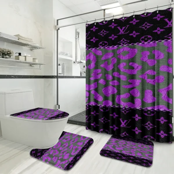 Louis Vuitton Lv Louis Vuitton Bathroom Set Hypebeast Bath Mat Home Decor Luxury Fashion Brand