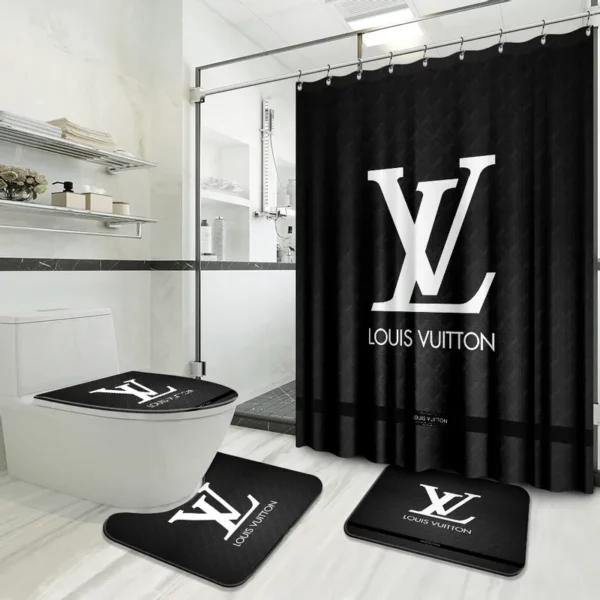 Louis Vuitton Lv Louis Vuitton Bathroom Set Hypebeast Bath Mat Home Decor Luxury Fashion Brand