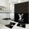 Louis Vuitton Lv Louis Vuitton Bathroom Set Home Decor Bath Mat Hypebeast Luxury Fashion Brand