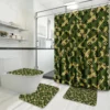 Louis Vuitton Lv Louis Vuitton Camo French Bathroom Set Luxury Fashion Brand Hypebeast Home Decor Bath Mat