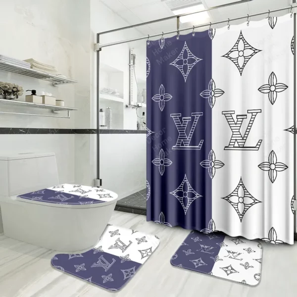 Louis Vuitton Lv Louis Vuitton Bathroom Set Bath Mat Hypebeast Home Decor Luxury Fashion Brand