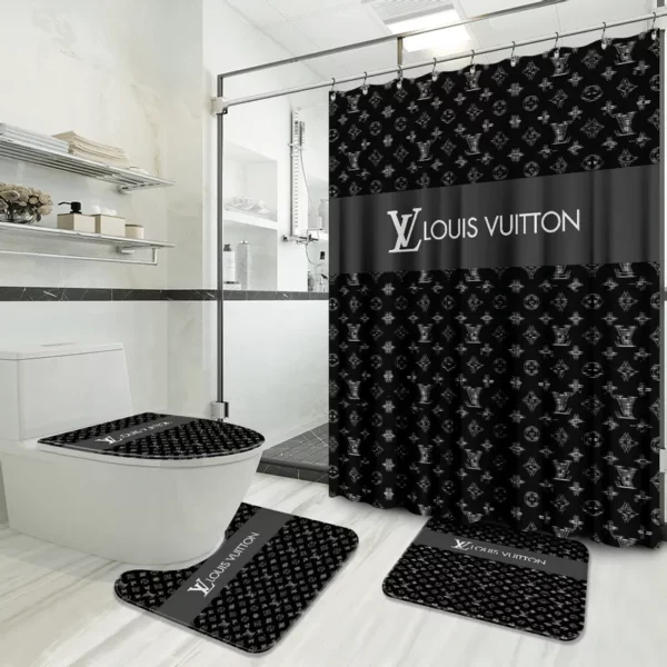 Louis Vuitton Lv Louis Vuitton Bathroom Set Hypebeast Luxury Fashion Brand Home Decor Bath Mat