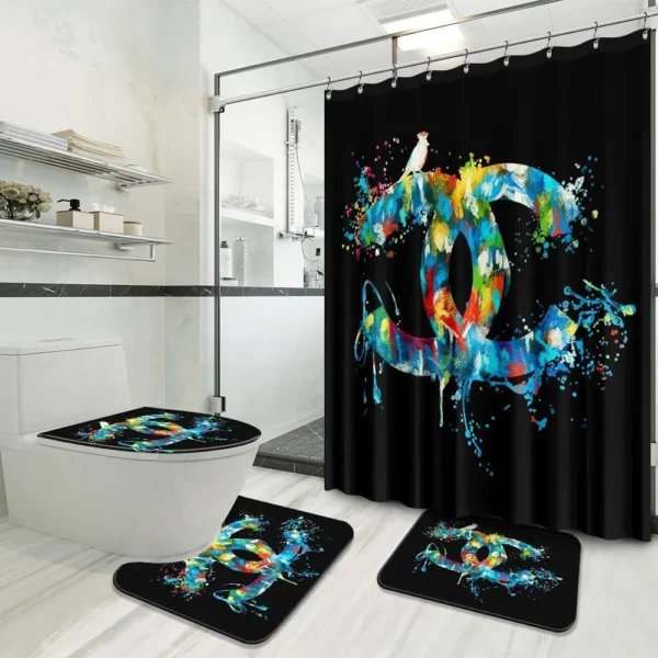 Chanel Withchanel Bathroom Set Bath Mat Luxury Fashion Brand Hypebeast Home Decor