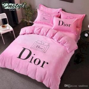 Dior Logo Brand Bedding Set Bedspread Home Decor Bedroom Luxury