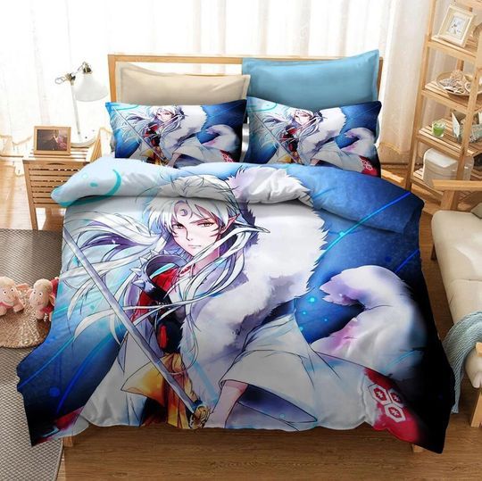 Inuyasha Logo Brand Bedding Set Bedspread Luxury Home Decor Bedroom