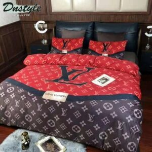 Louis Vuitton Logo Brand Bedding Set Bedspread Luxury Home Decor Bedroom