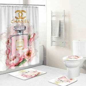 Chanel Perfume Bathroom Set Hypebeast Bath Mat Luxury Fashion Brand Home Decor