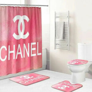 Chanel Pink Bathroom Set Hypebeast Bath Mat Luxury Fashion Brand Home Decor