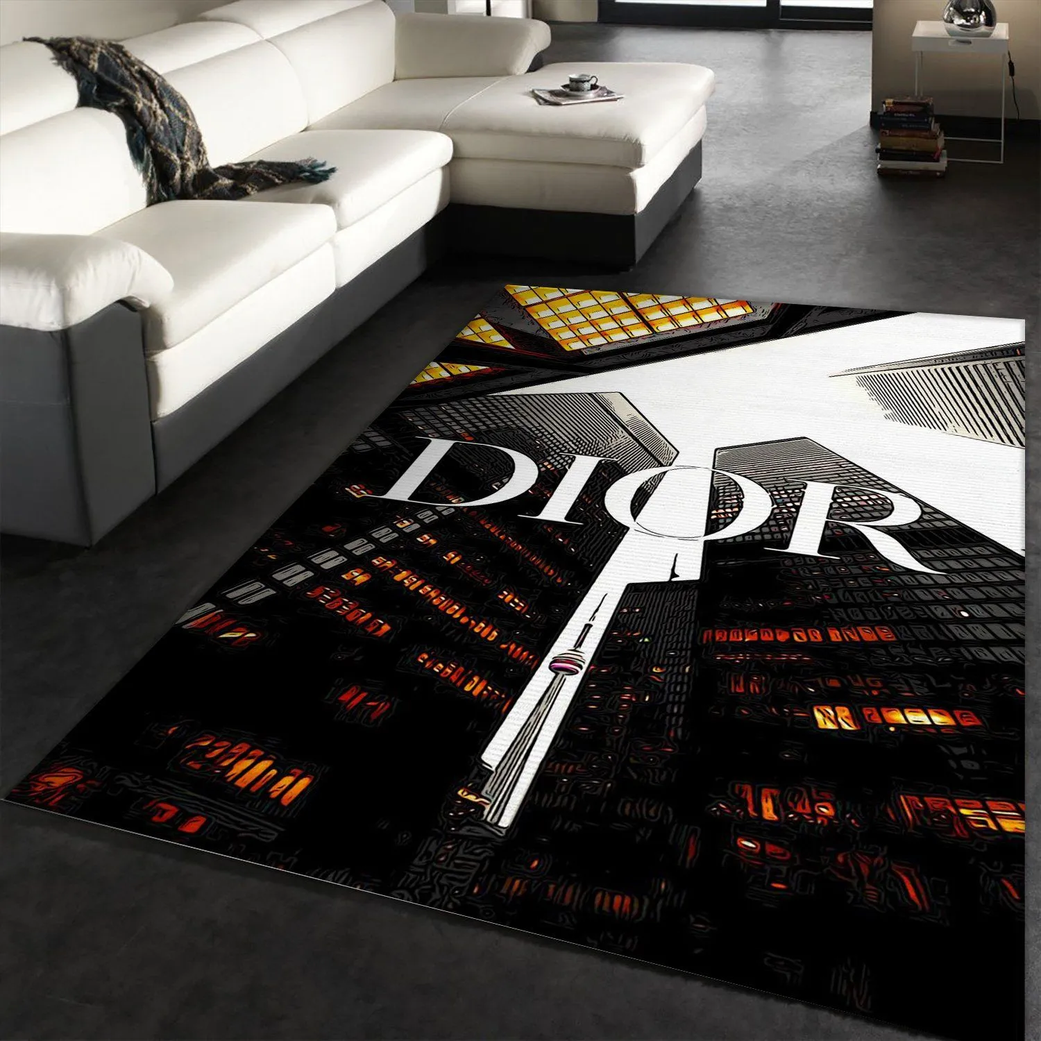 Dior Rectangle Rug Area Carpet Fashion Brand Door Mat Luxury Home Decor