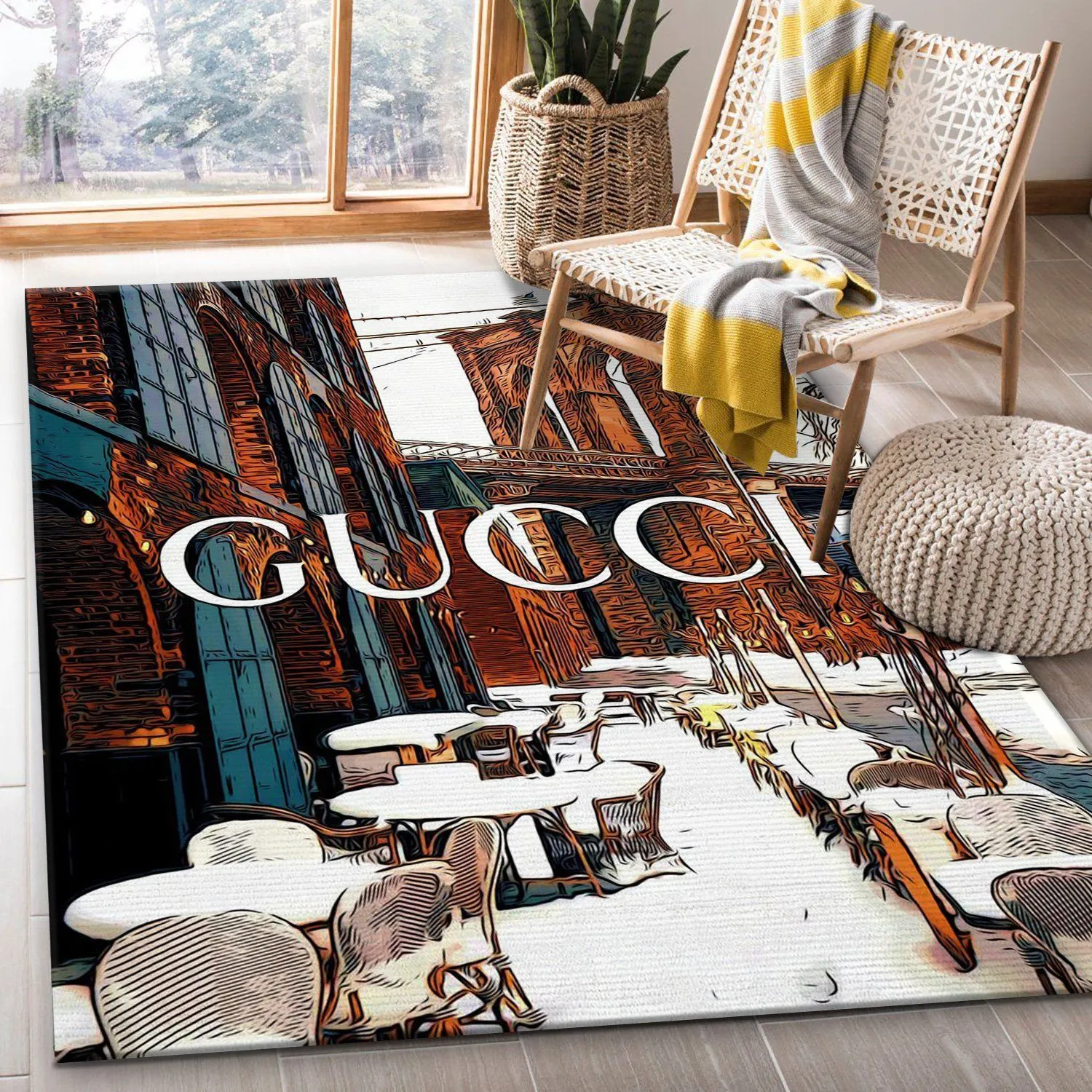 Gucci royal Rectangle Rug Home Decor Luxury Door Mat Area Carpet Fashion Brand