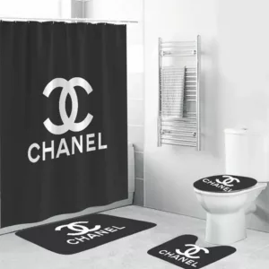 Chanel Grey Bathroom Set Luxury Fashion Brand Bath Mat Hypebeast Home Decor