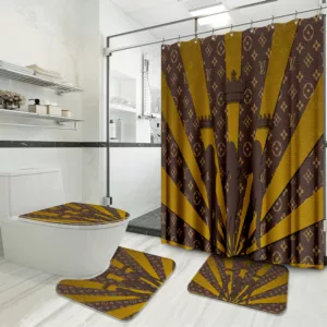 Louis Vuitton Bathroom Set Home Decor Luxury Fashion Brand Bath Mat Hypebeast