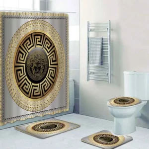 Versace Golden Bathroom Set Bath Mat Hypebeast Home Decor Luxury Fashion Brand