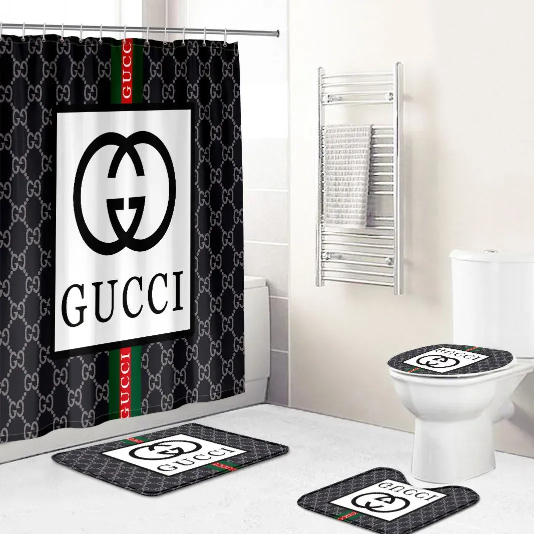 Gucci Bathroom Set Bath Mat Luxury Fashion Brand Hypebeast Home Decor