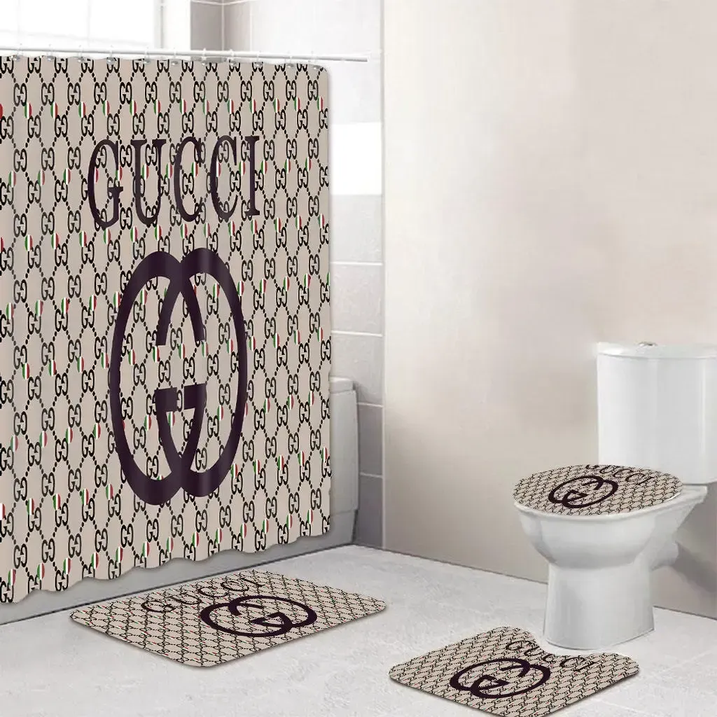 Gucci Bathroom Set Luxury Fashion Brand Home Decor Bath Mat Hypebeast