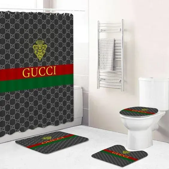 Gucci Bathroom Set Hypebeast Luxury Fashion Brand Home Decor Bath Mat