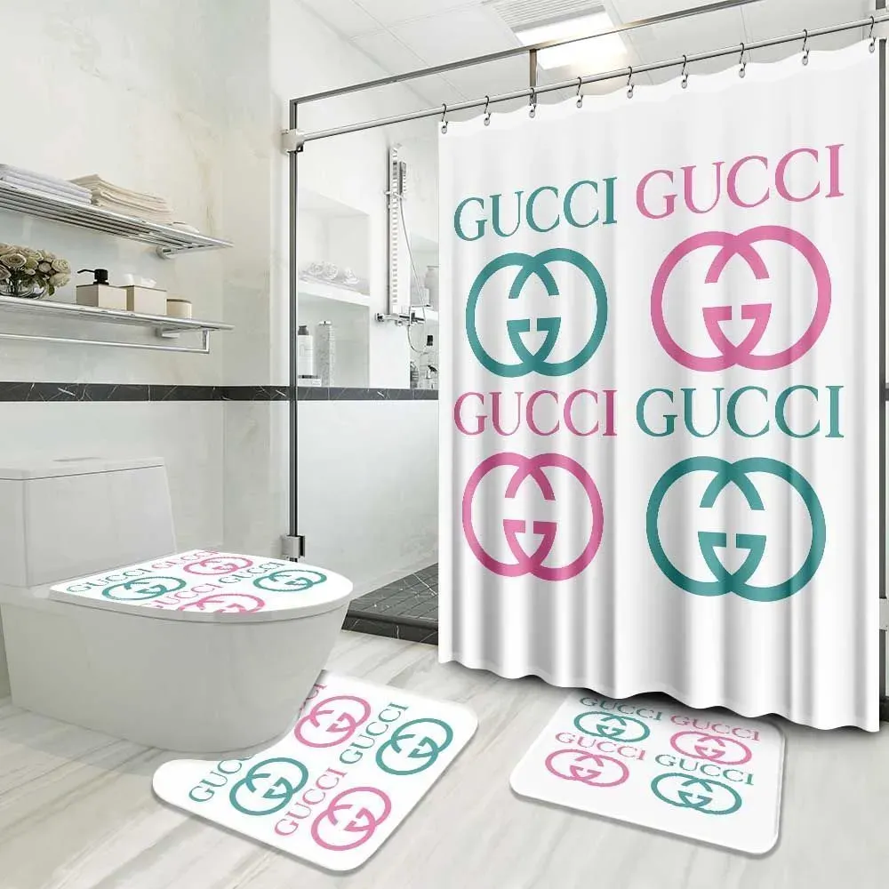 Gucci Bathroom Set Home Decor Bath Mat Luxury Fashion Brand Hypebeast