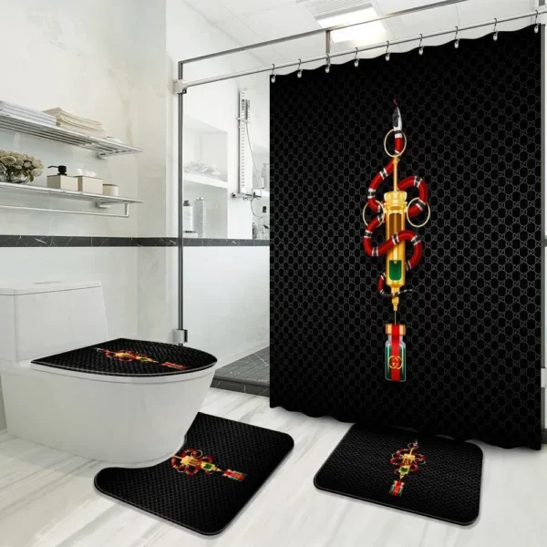 Gucci Bathroom Set Bath Mat Hypebeast Home Decor Luxury Fashion Brand