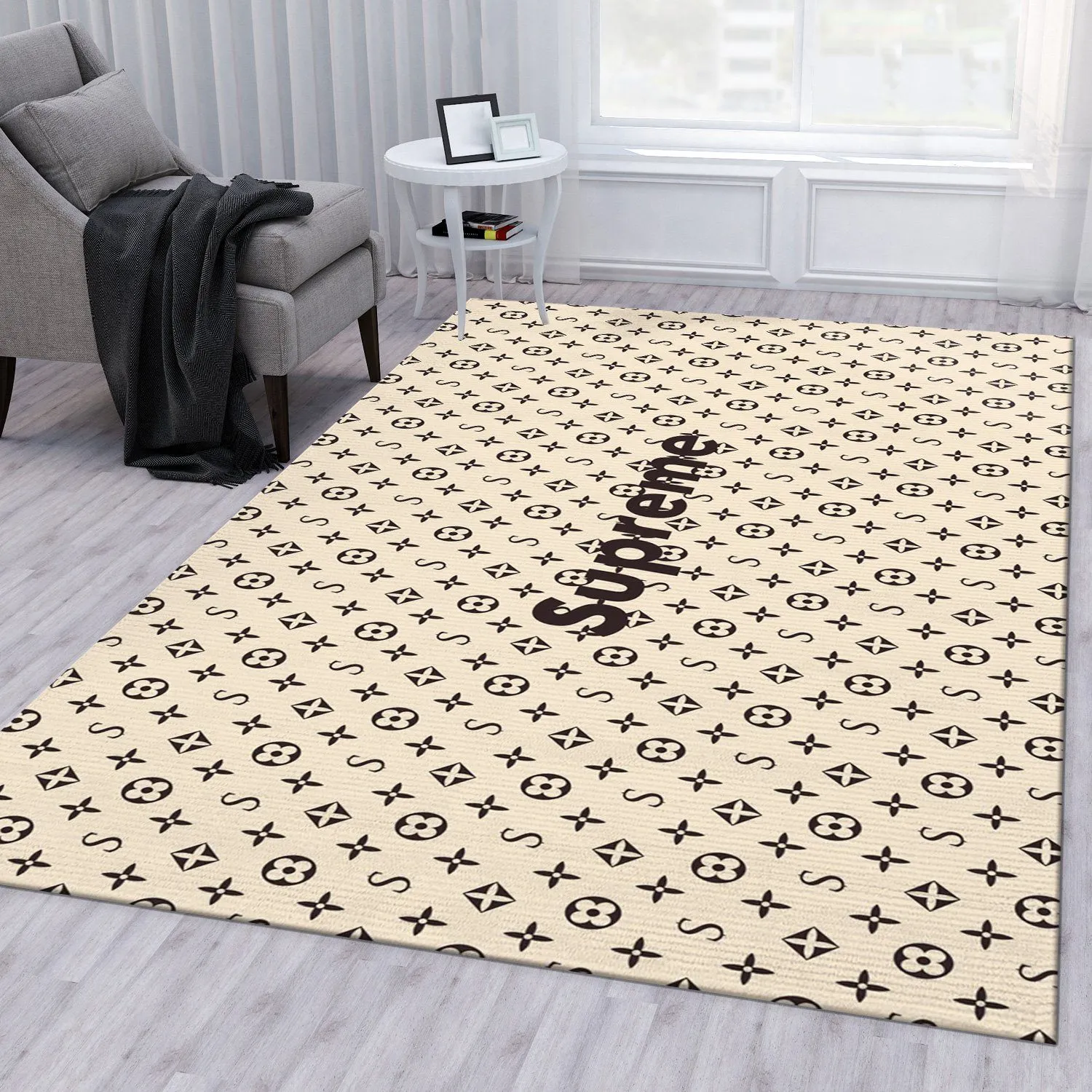 Supereme x louis vuitton Rectangle Rug Fashion Brand Door Mat Home Decor Area Carpet Luxury