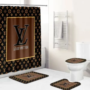 Louis Vuitton Bathroom Set Bath Mat Home Decor Luxury Fashion Brand Hypebeast