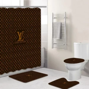 Louis Vuitton Bathroom Set Bath Mat Home Decor Luxury Fashion Brand Hypebeast