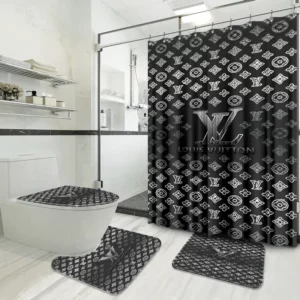 Louis Vuitton Bathroom Set Home Decor Bath Mat Luxury Fashion Brand Hypebeast