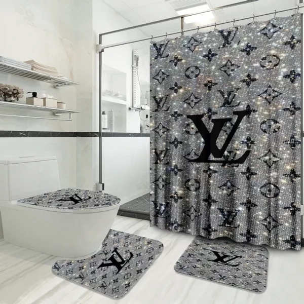 Louis Vuitton Bathroom Set Home Decor Luxury Fashion Brand Hypebeast Bath Mat