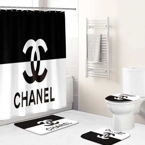 Chanel Bathroom Set Home Decor Hypebeast Luxury Fashion Brand Bath Mat