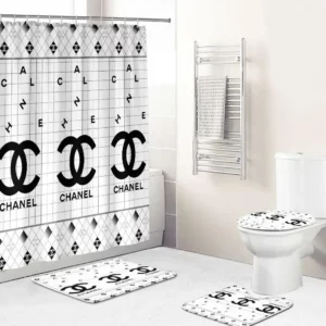 Chanel Bathroom Set Home Decor Luxury Fashion Brand Bath Mat Hypebeast