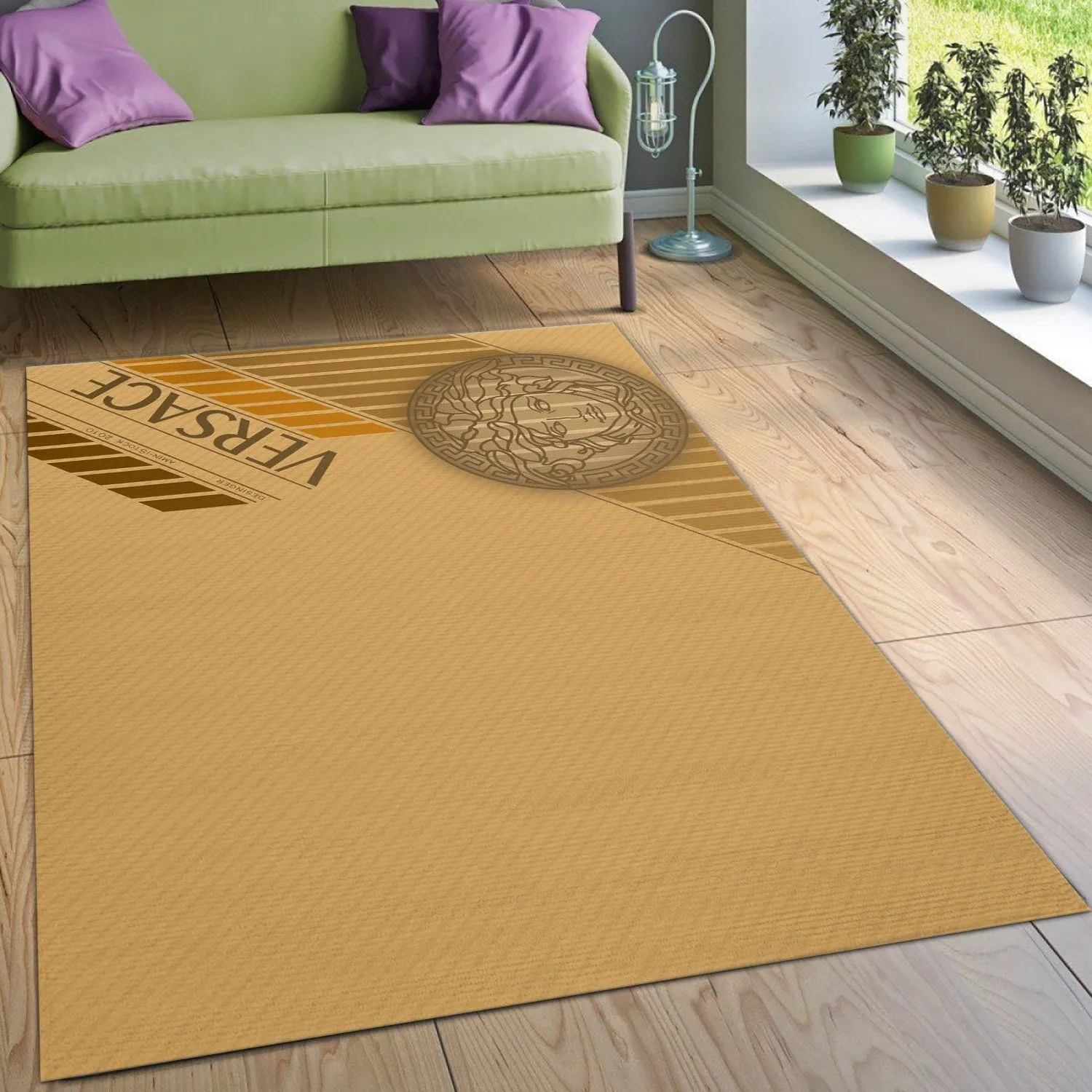 Versace v Rectangle Rug Home Decor Area Carpet Fashion Brand Luxury Door Mat