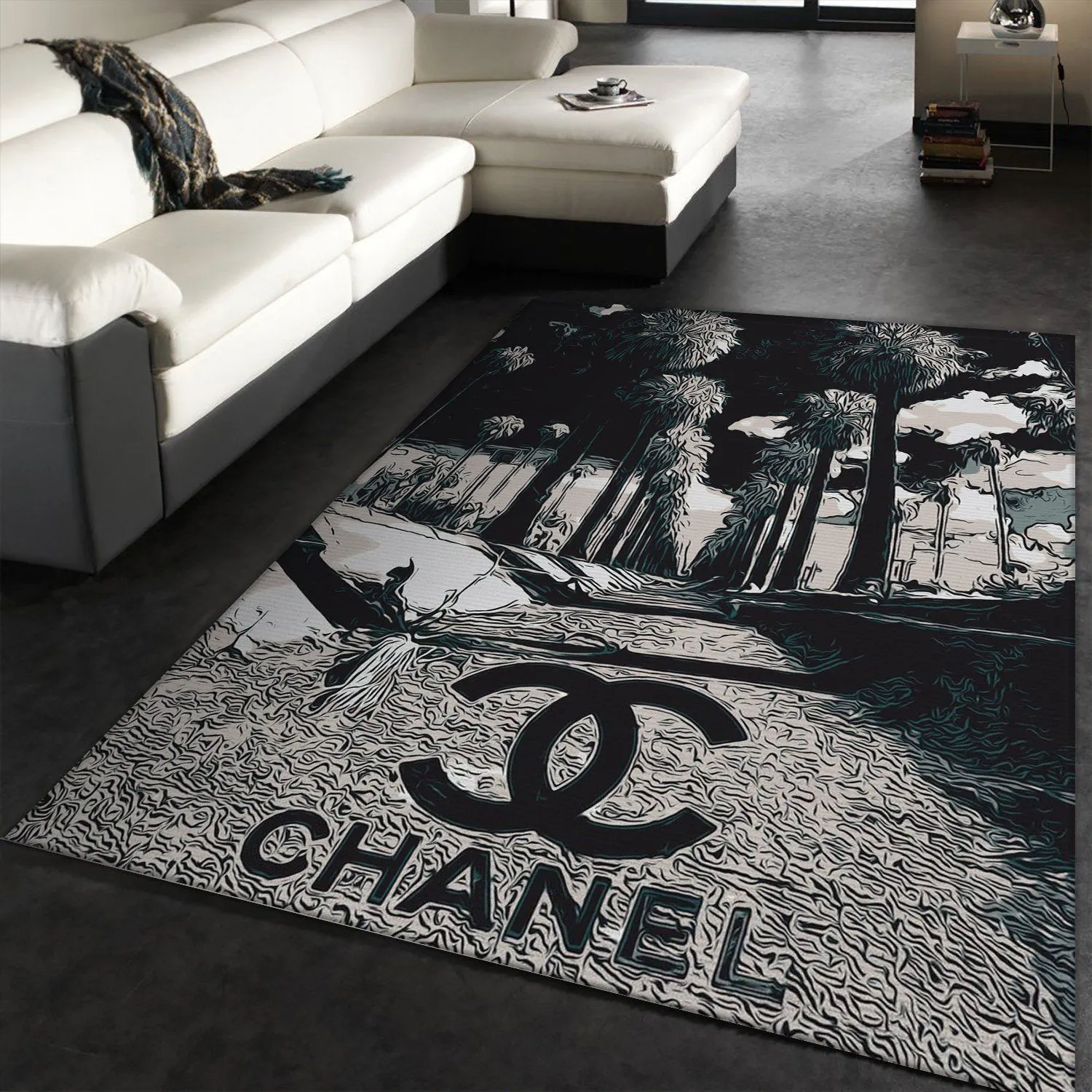 Chanel Rectangle Rug Home Decor Luxury Fashion Brand Door Mat Area Carpet