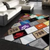 Sneaker box Rectangle Rug Area Carpet Luxury Fashion Brand Home Decor Door Mat