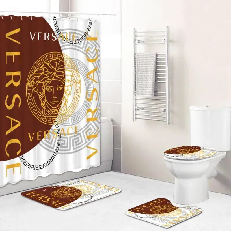 Versace Bathroom Set Luxury Fashion Brand Bath Mat Home Decor Hypebeast