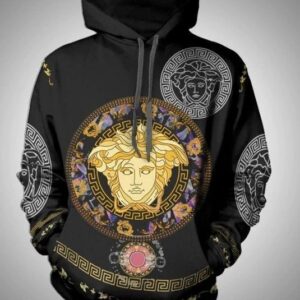 Gianni Versace Black Type 1109 Hoodie Fashion Brand Luxury Outfit