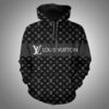 Louis Vuitton Black Monogram Lv Type 922 Hoodie Fashion Brand Luxury Outfit