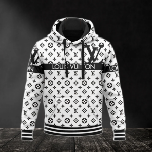 Louis Vuitton White Lv Type 830 Hoodie Fashion Brand Outfit Luxury