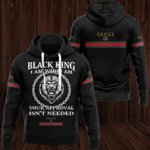 Gucci Black King Type 770 Hoodie Fashion Brand Luxury Outfit