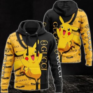 Gucci Pikachu Pokemon Type 684 Luxury Hoodie Outfit Fashion Brand