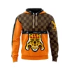 Louis Vuitton Hermes Paris Tiger Orange Brown Type 527 Luxury Hoodie Outfit Fashion Brand