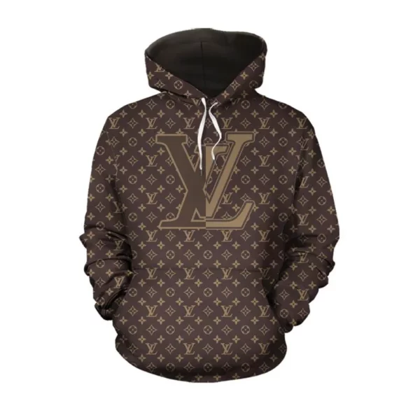 Louis Vuitton Brown Type 270 Hoodie Outfit Fashion Brand Luxury