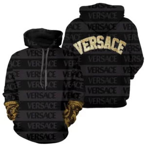 Gianni Versace Gold Type 168 Hoodie Fashion Brand Luxury Outfit
