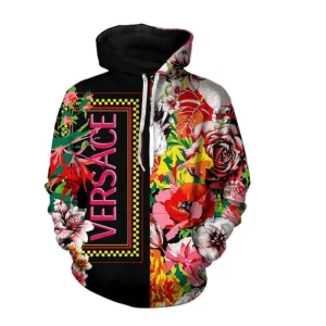 Gianni Versace Flower Type 161 Hoodie Fashion Brand Luxury Outfit