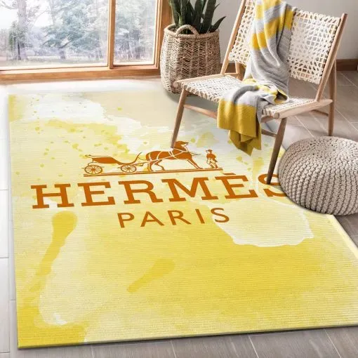 Hermes Rectangle Rug Door Mat Luxury Fashion Brand Home Decor Area Carpet
