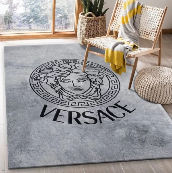 Versace Rectangle Rug Fashion Brand Home Decor Luxury Area Carpet Door Mat
